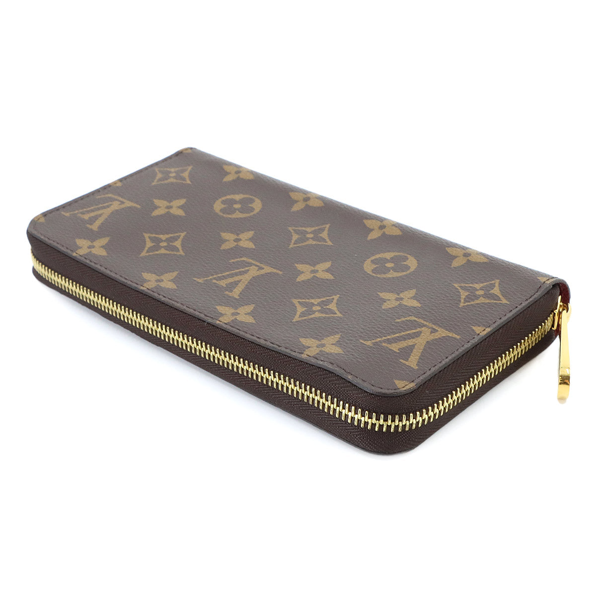Monogram Zippy Wallet Long Brown Fuchsia M41895 Purse