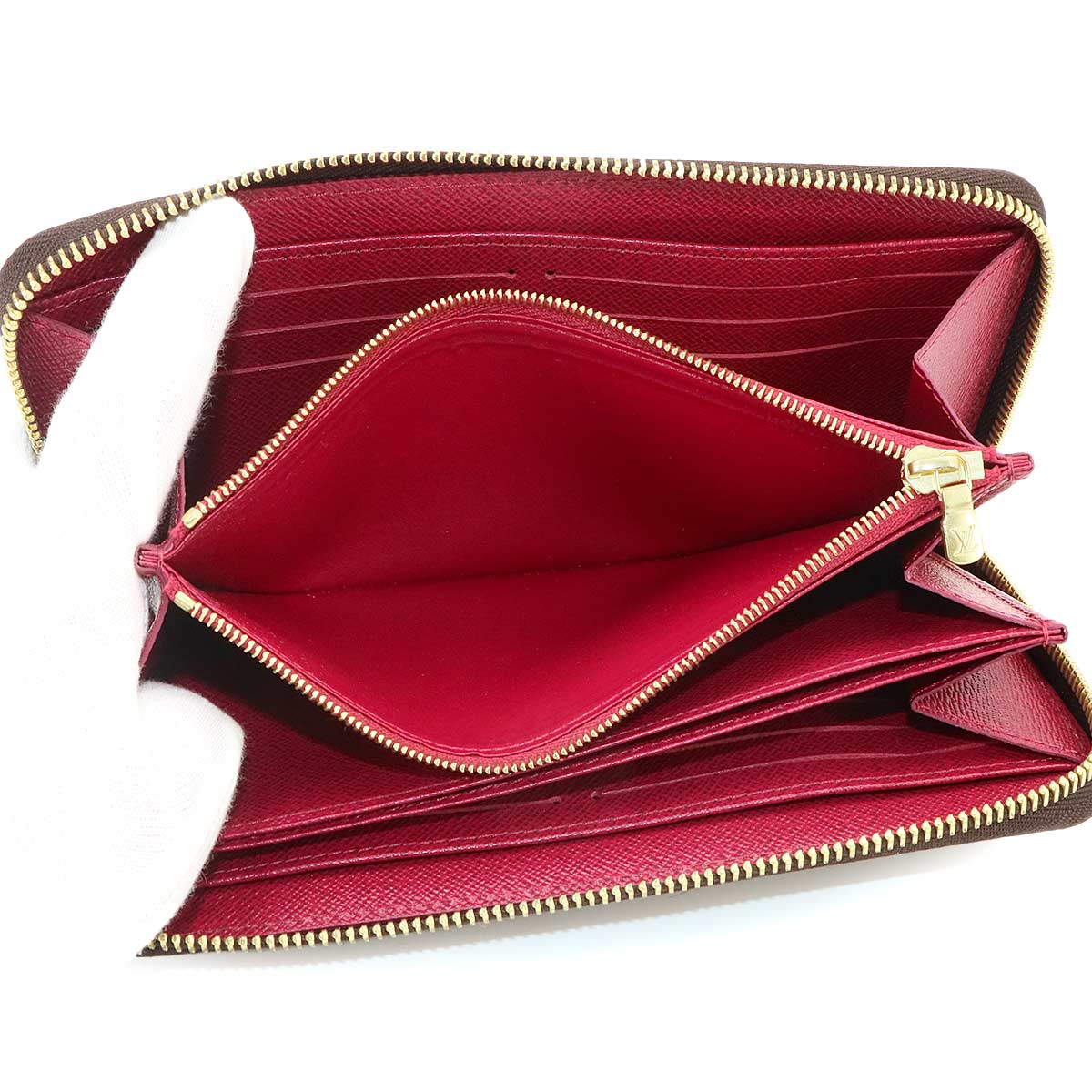 Monogram Zippy Wallet Long Brown Fuchsia M41895 Purse