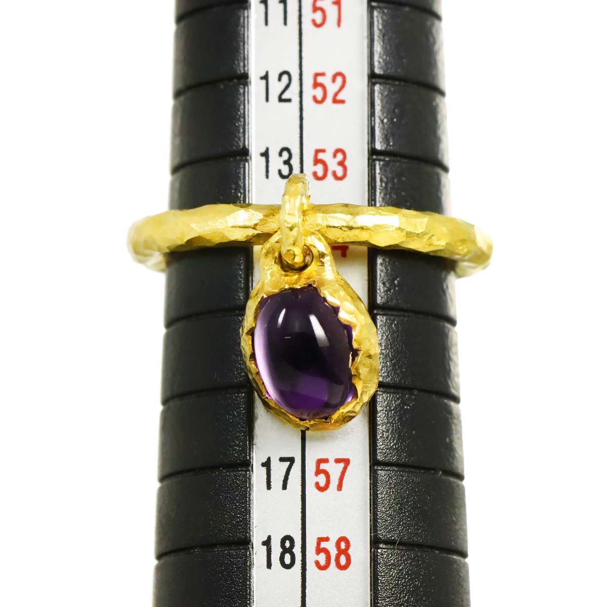 Amethyst Ring 18K YG 750 #54 size6.75(US)