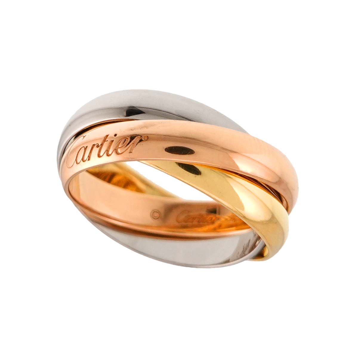 Trinity Ring 18K YG WG PG 750 Size49 4.75-5(US)