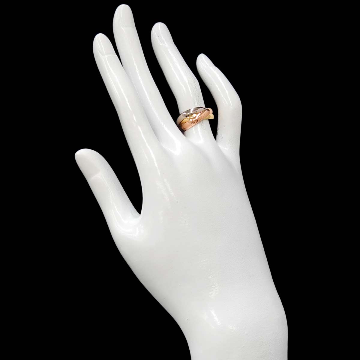 Trinity Ring 18K YG WG PG 750 Size49 4.75-5(US)