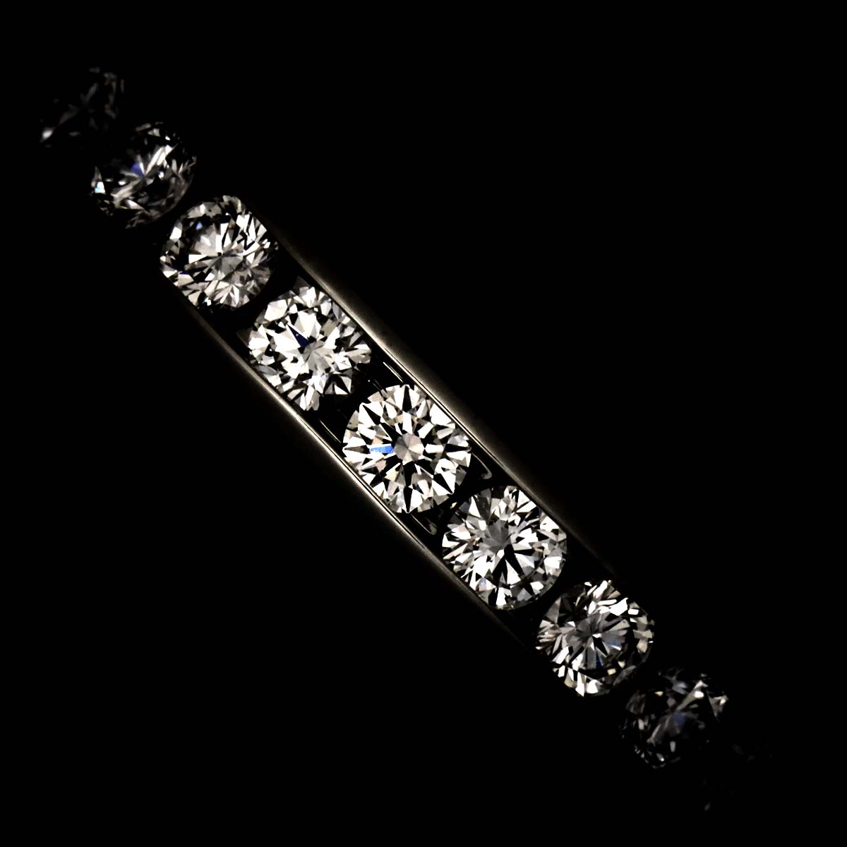 Full Diamond Ring Platinum Size4.5(US)