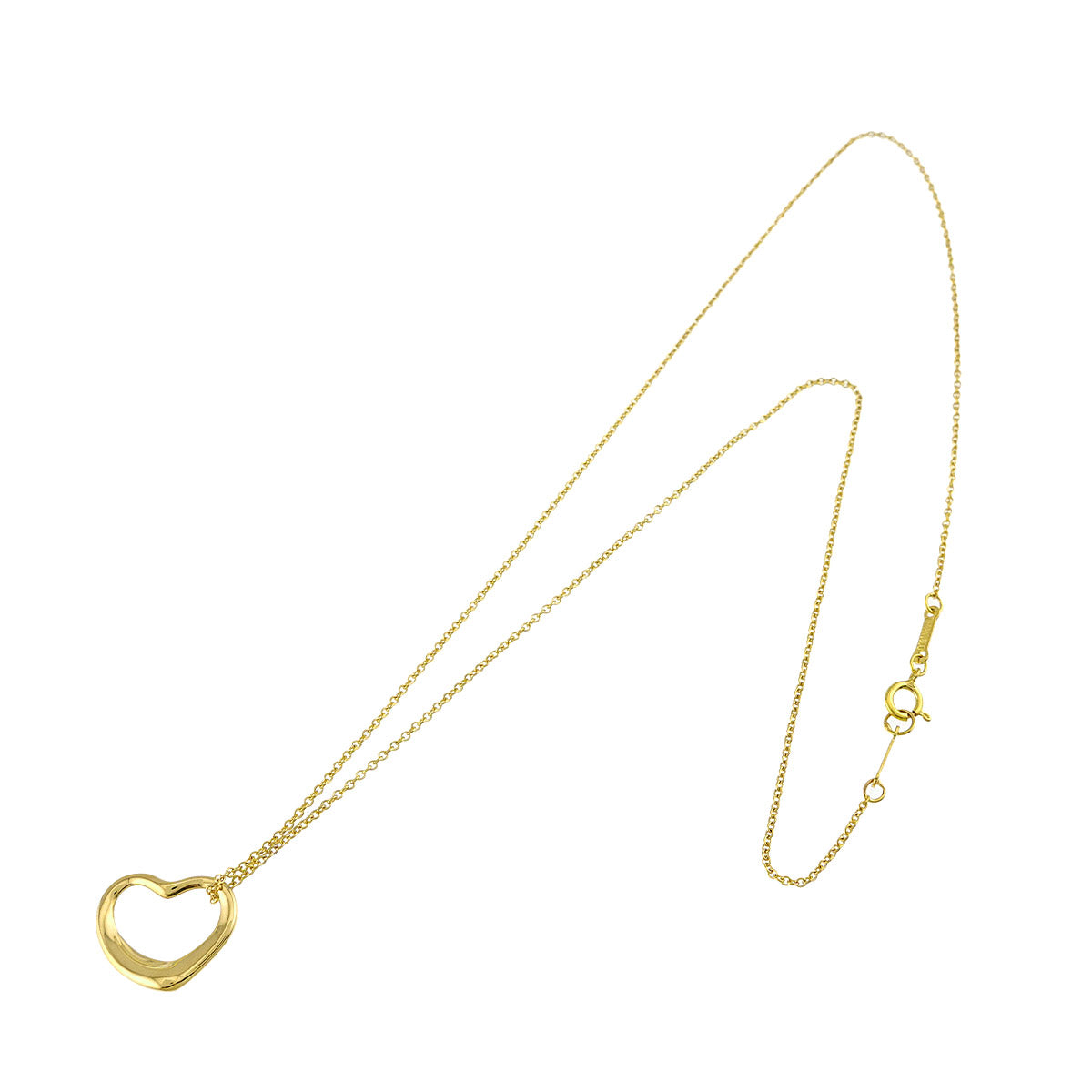 Open Heart Necklace 18K Yellow Gold 750