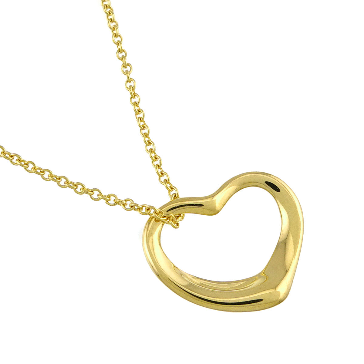 Open Heart Necklace 18K Yellow Gold 750