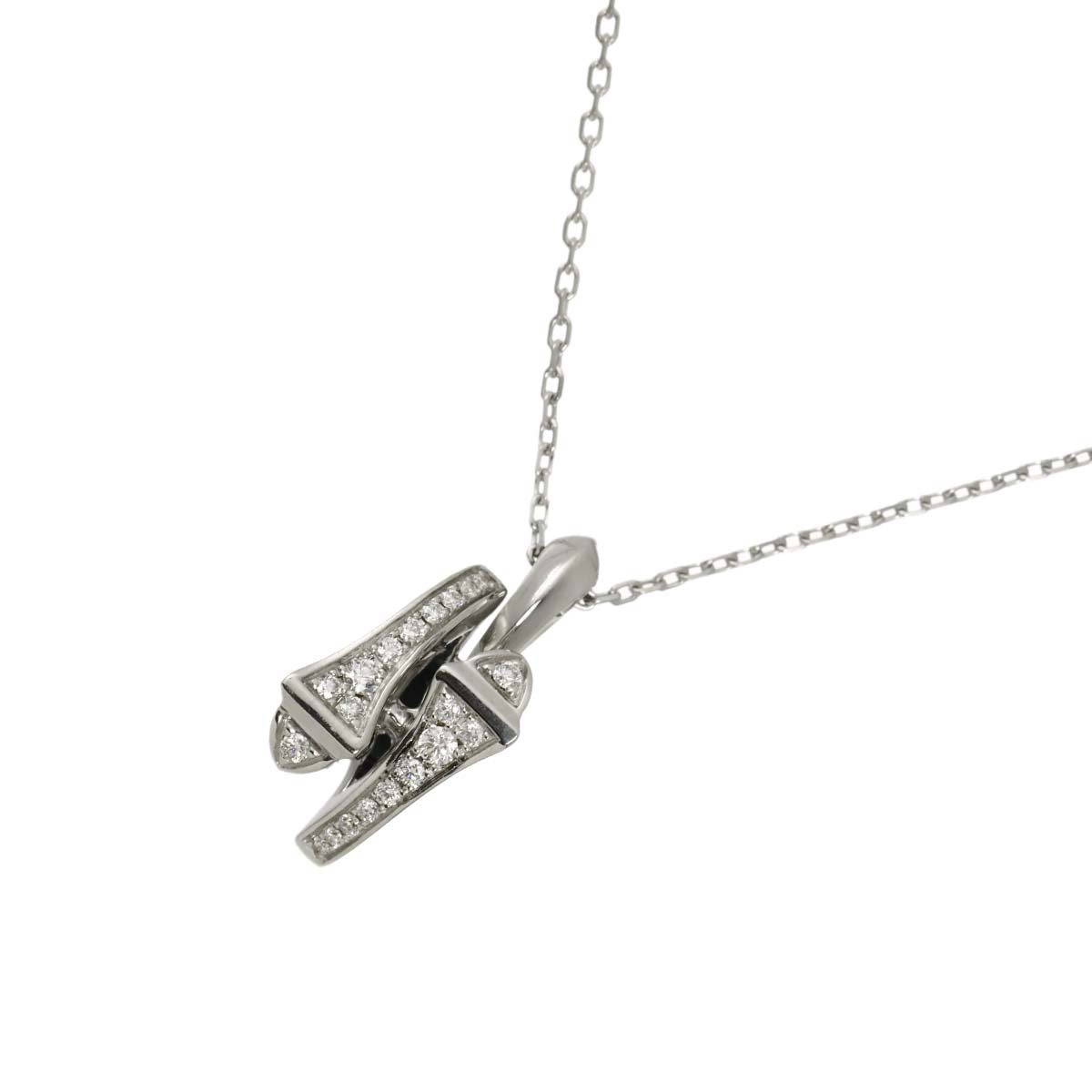 Necklace Diamond 18K White Gold 750