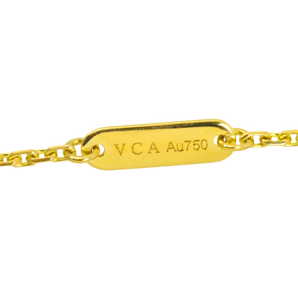 Vintage Alhambra Onyx Necklace 18K YG 750
