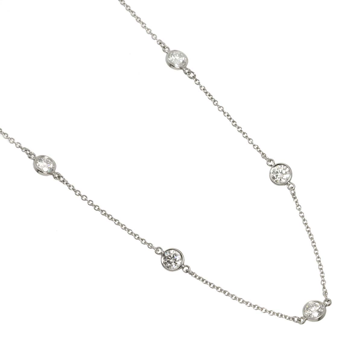 By The Yard Diamond Necklace Platinum