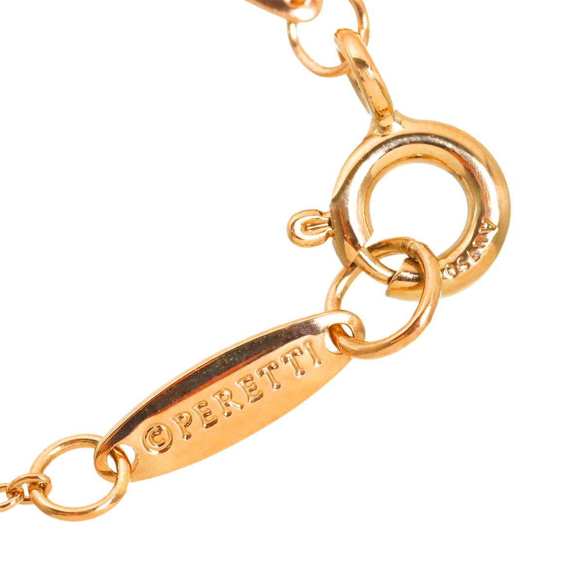 By The Yard Heart Diamond 0.17ct Necklace 18K PG 750