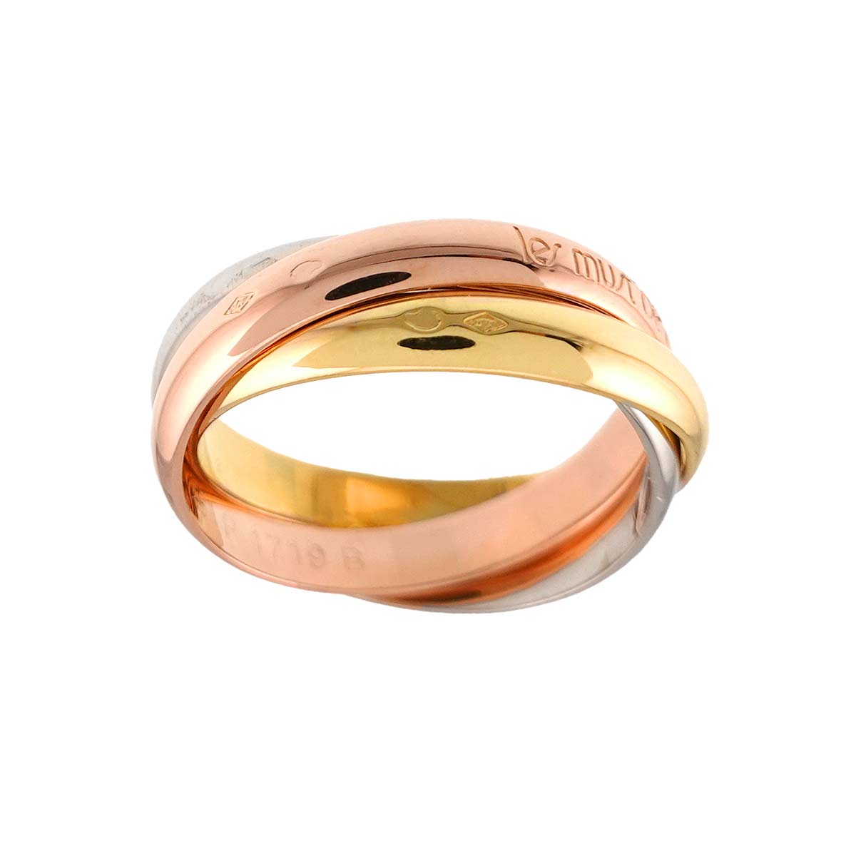 Trinity MM Ring 18K YG WG PG 750 Size58 8.25(US)