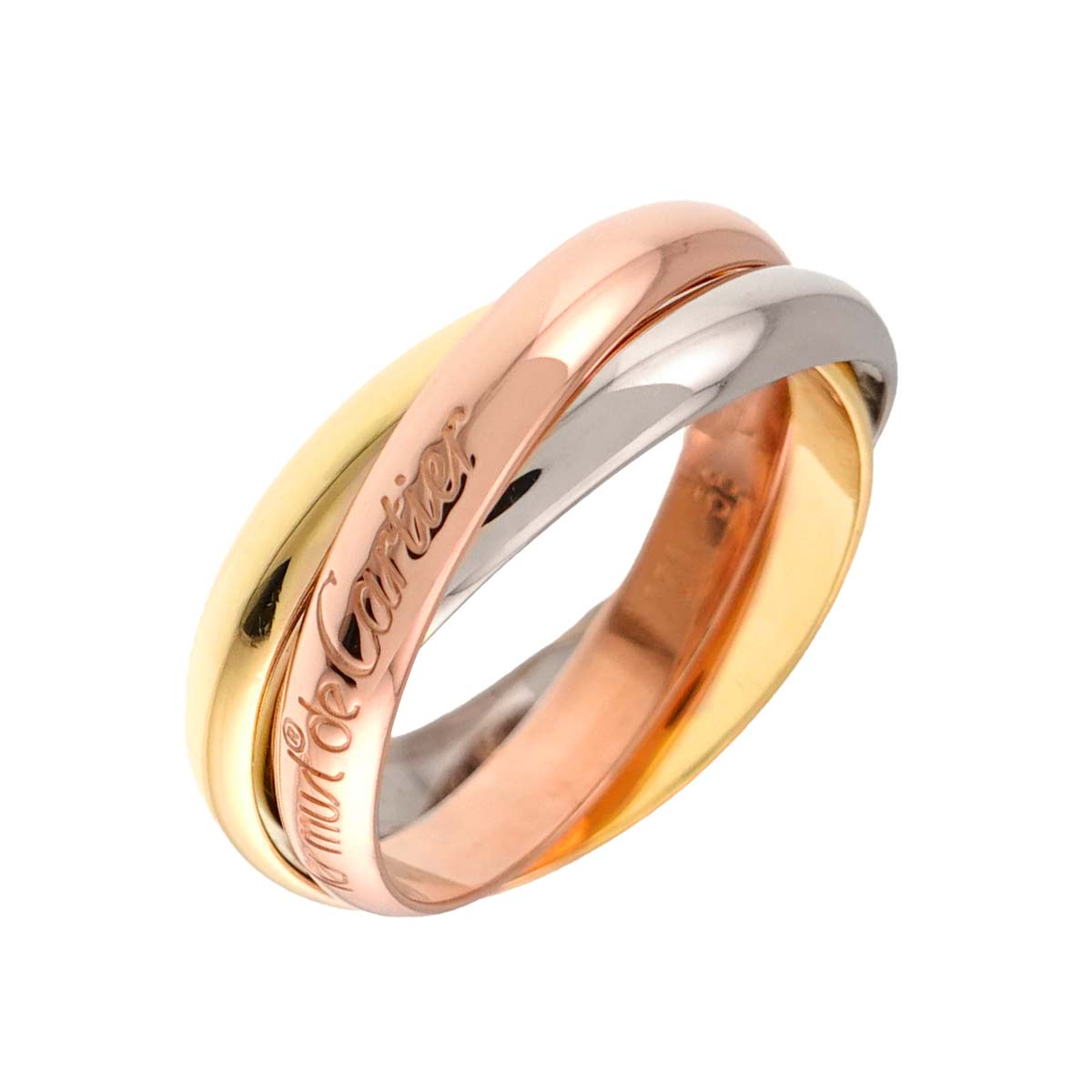 Trinity MM Ring 18K YG WG PG 750 Size58 8.25(US)