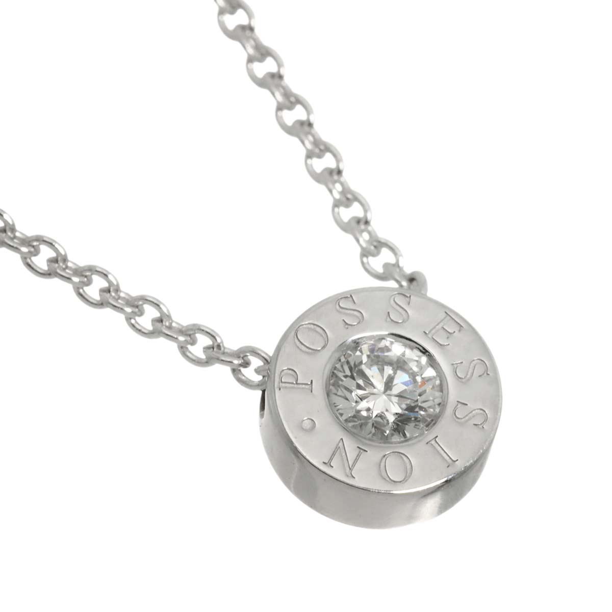Possession Diamond Necklace 18K White Gold 750