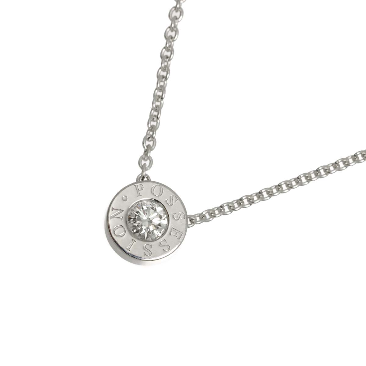 Possession Diamond Necklace 18K White Gold 750