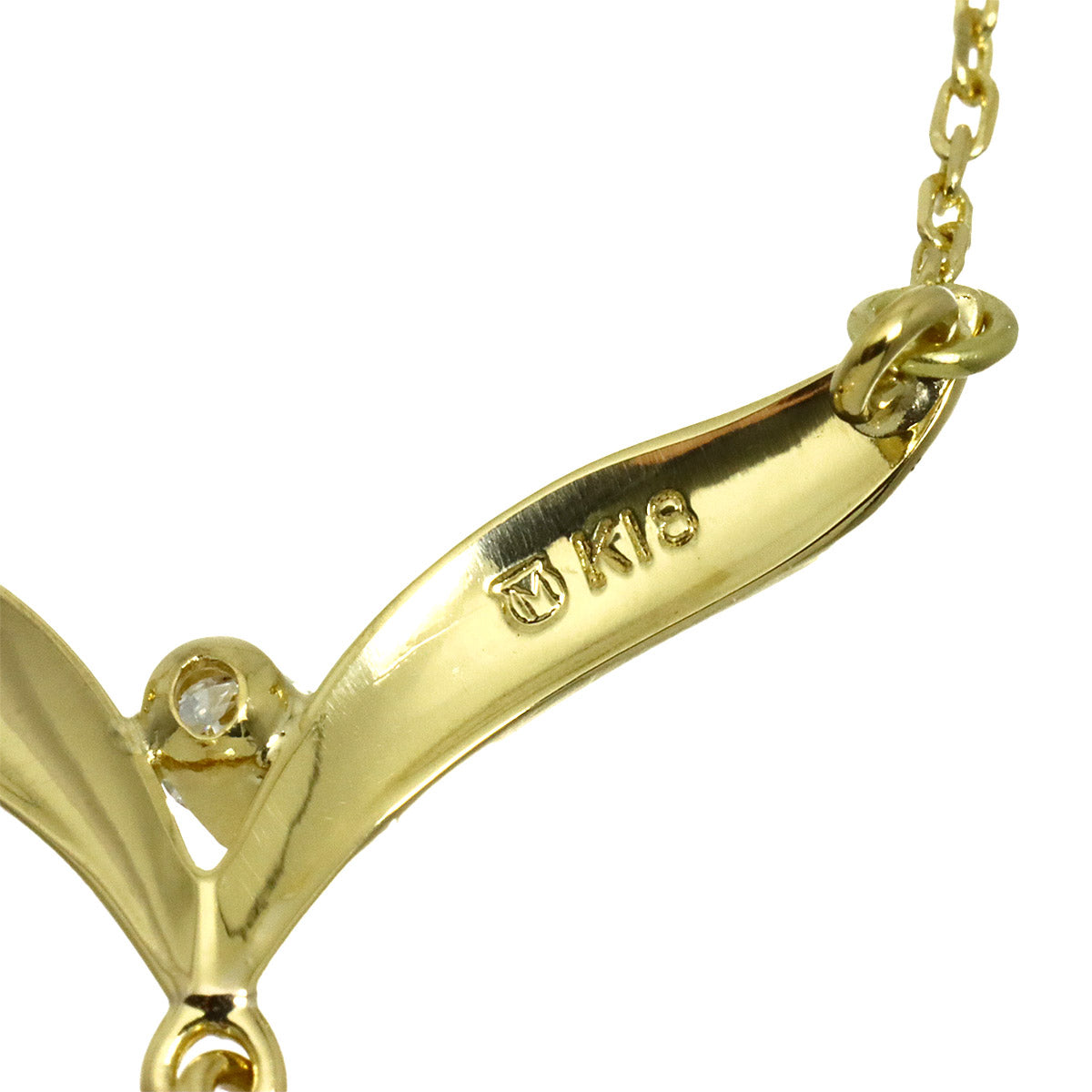 Akoya Pearl 7.1mm Diamond Necklace 18K Yellow Gold 750