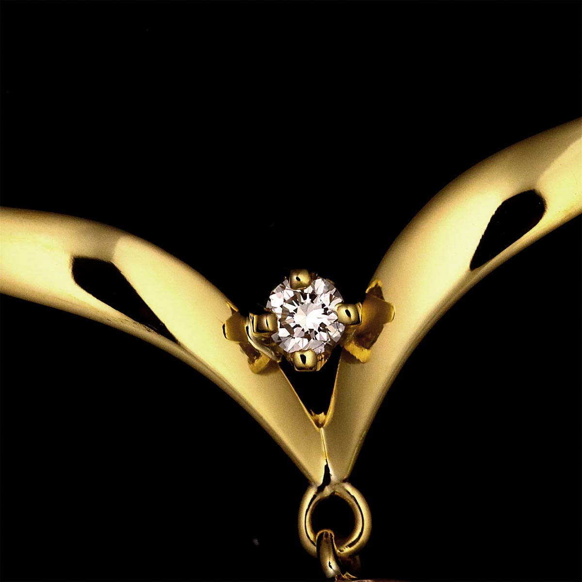 Akoya Pearl 7.1mm Diamond Necklace 18K Yellow Gold 750