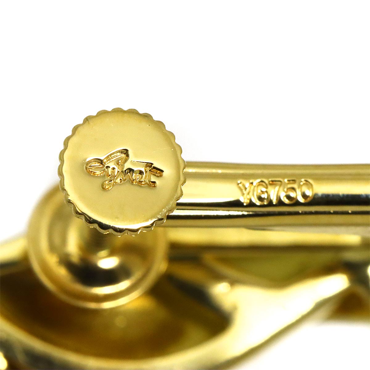 Diamond 0.65ct Earrings Clip on 18K Yellow Gold 750