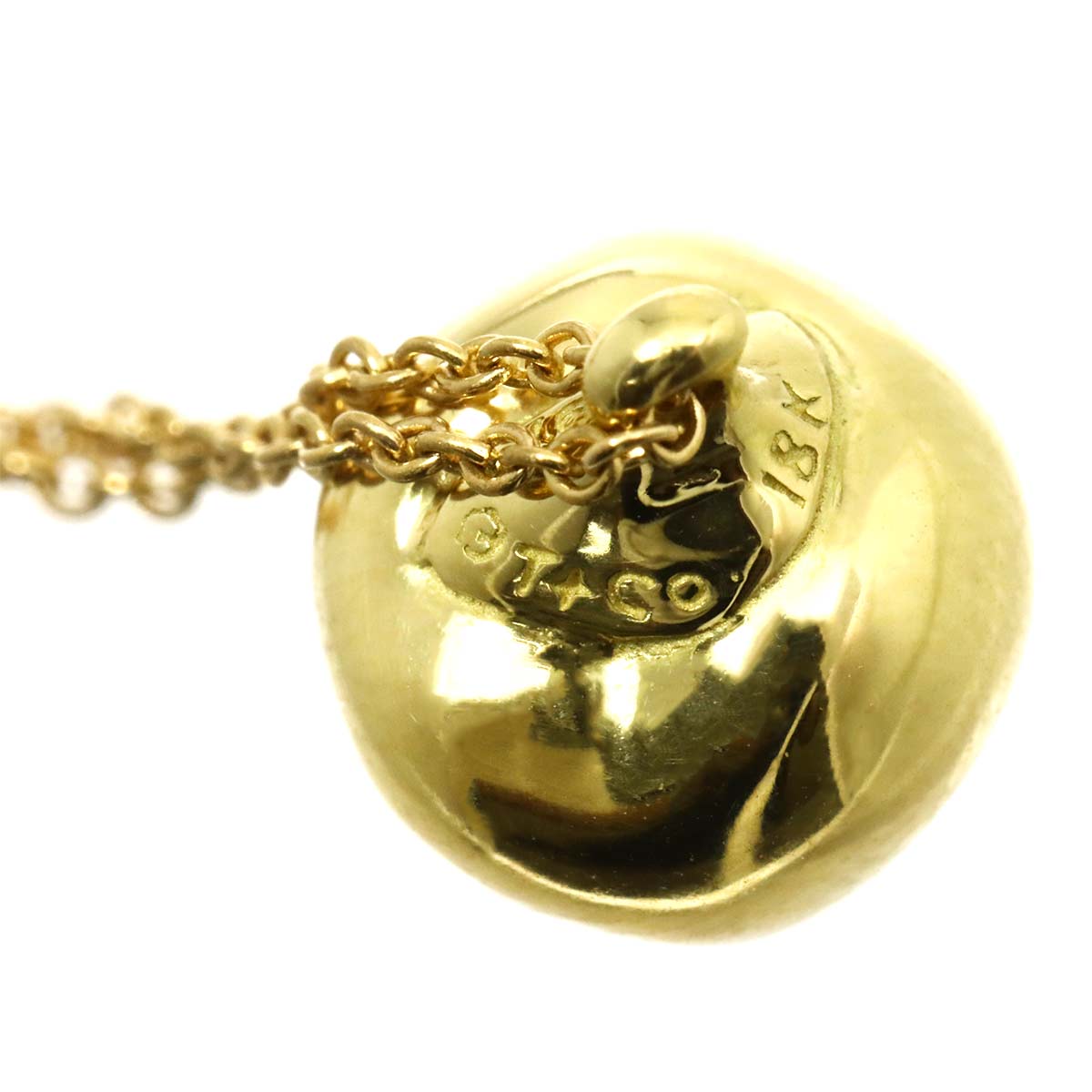Apple motif Necklace 18K Yellow Gold 750