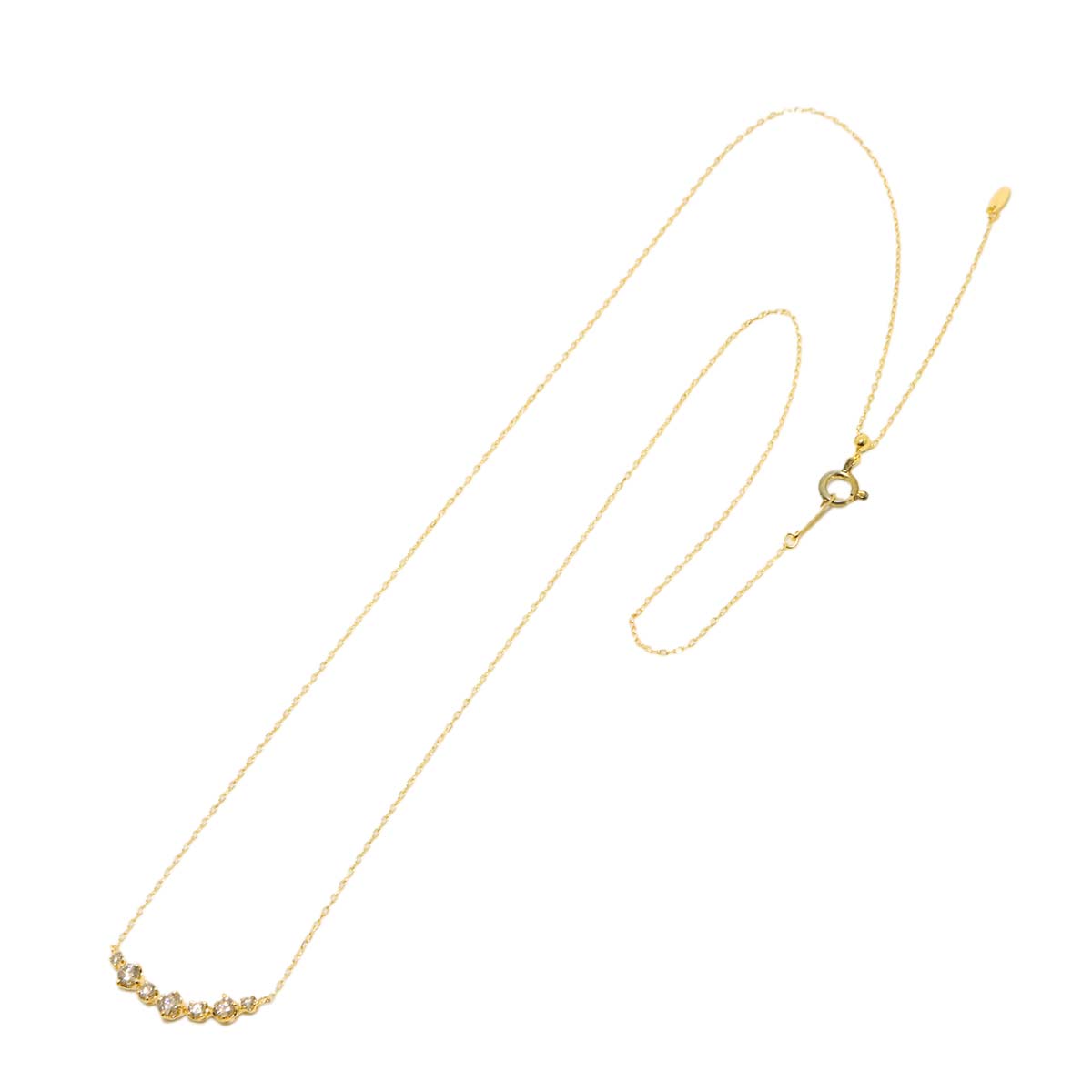 Diamond 0.30ct Necklace 18K YG Yellow Gold 750