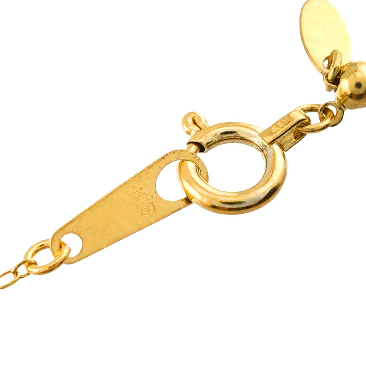 Diamond 0.30ct Necklace 18K YG Yellow Gold 750