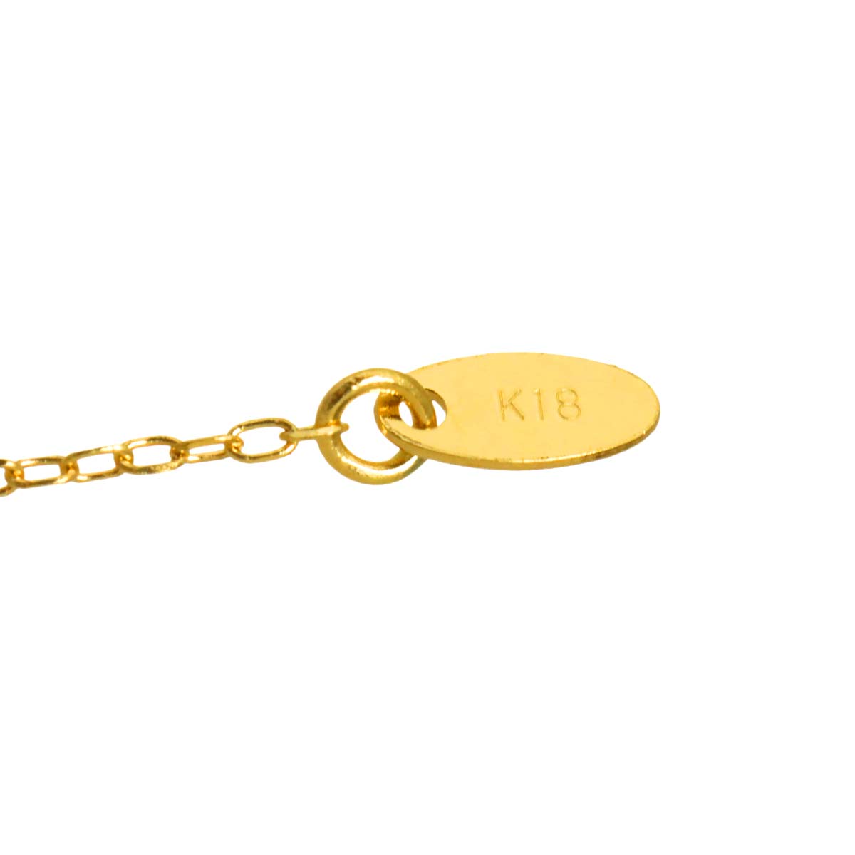 Diamond 0.30ct Necklace 18K YG Yellow Gold 750