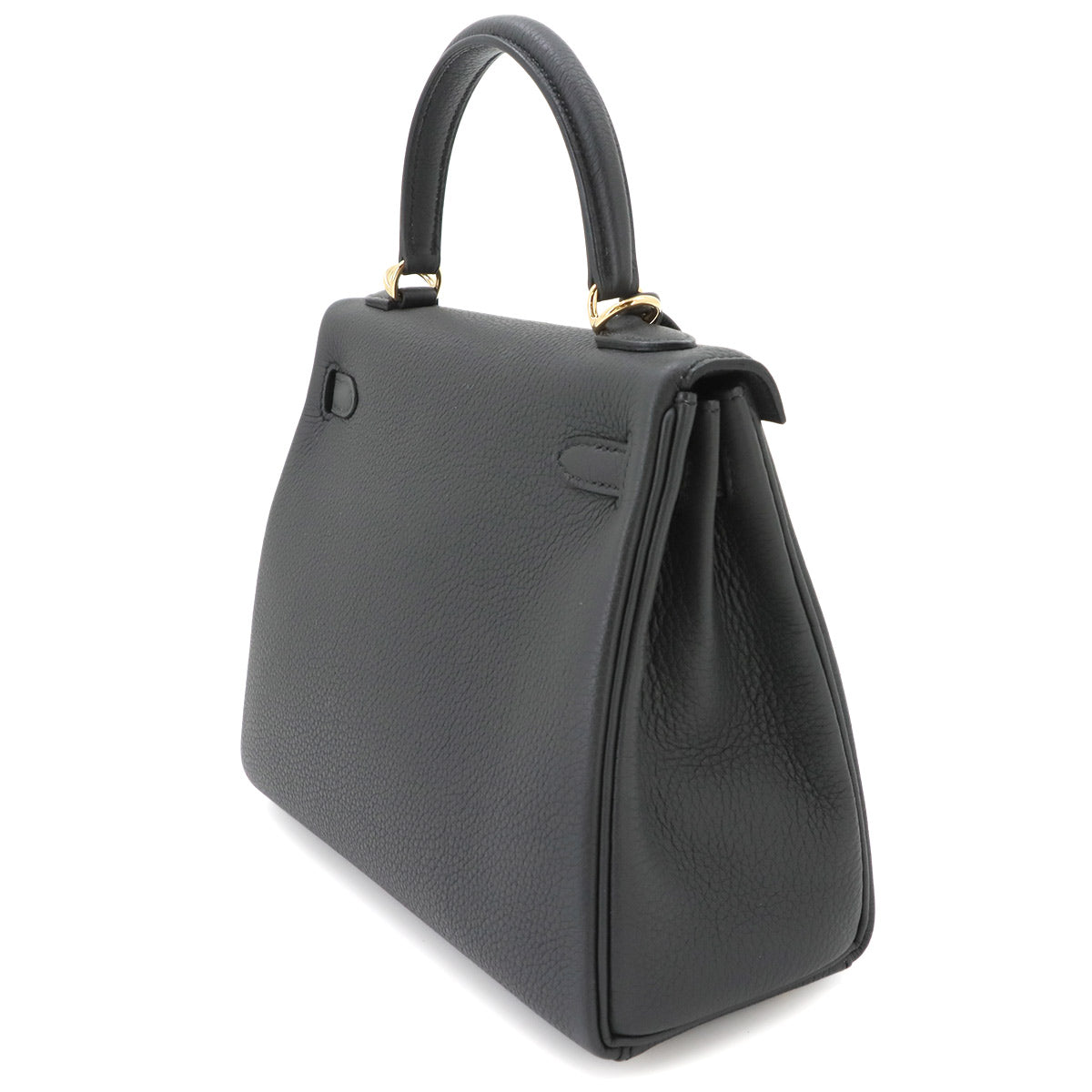 Kelly 25 Togo Plomb Hand Shoulder Bag Purse