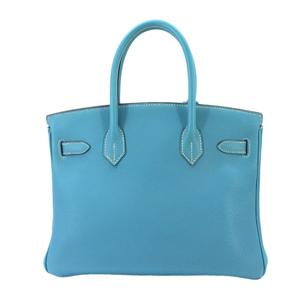 Birkin 30 Hand Bag Togo Blue Jean Purse
