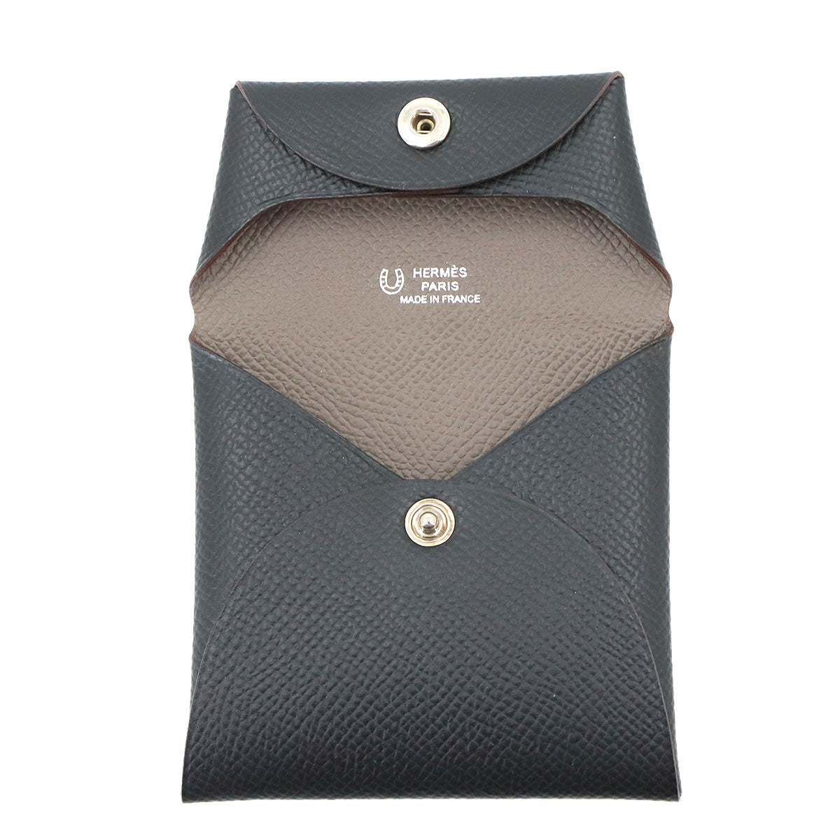 Bastia Personal SPO Coin Case Veau Epsom Black Etoupe