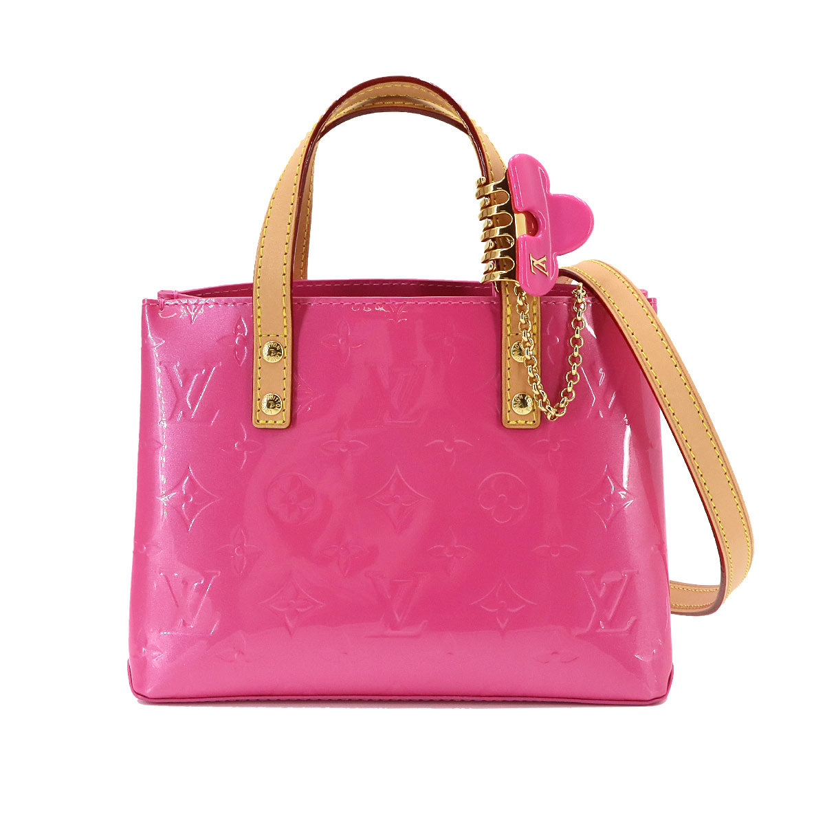 New LV Remix Monogram Vernis Reade PM Hand Shoulder Bag