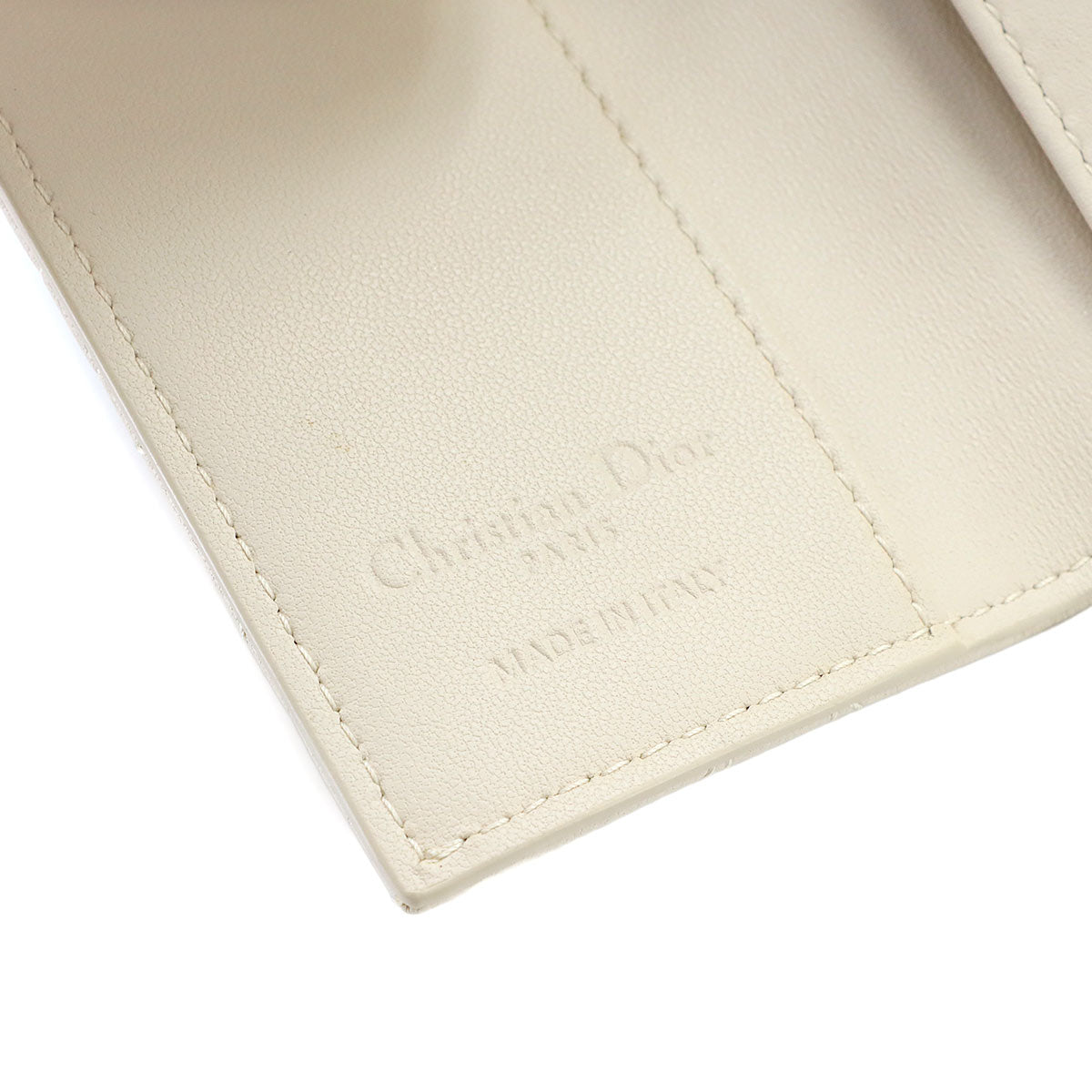 My Dior Aster 4 Key Case Leather Beige Accessory