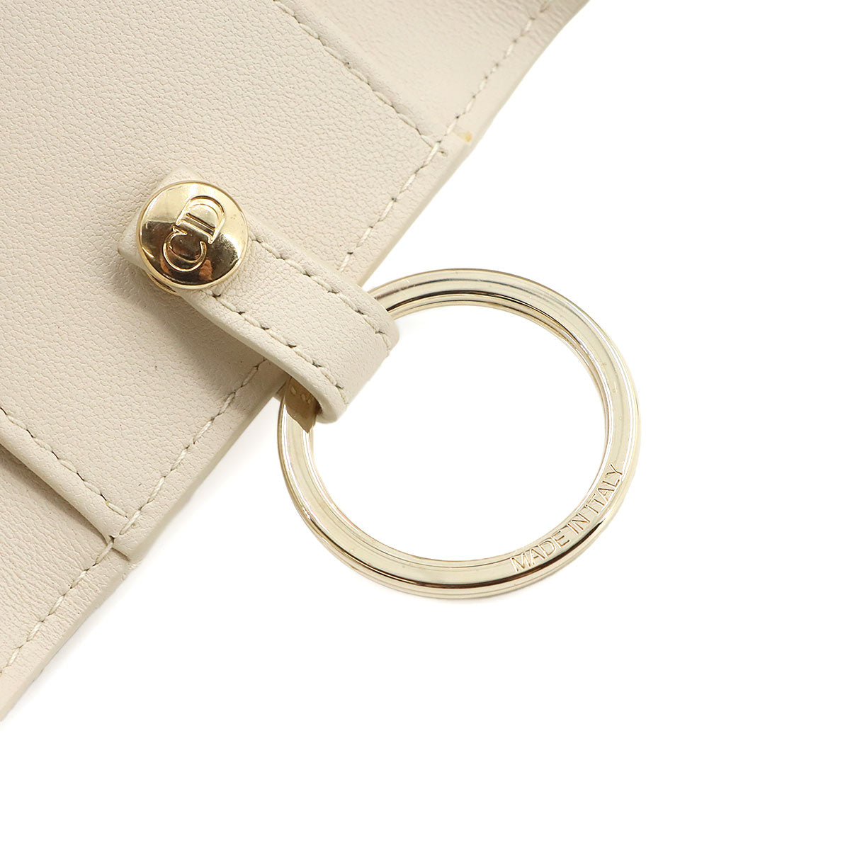 My Dior Aster 4 Key Case Leather Beige Accessory