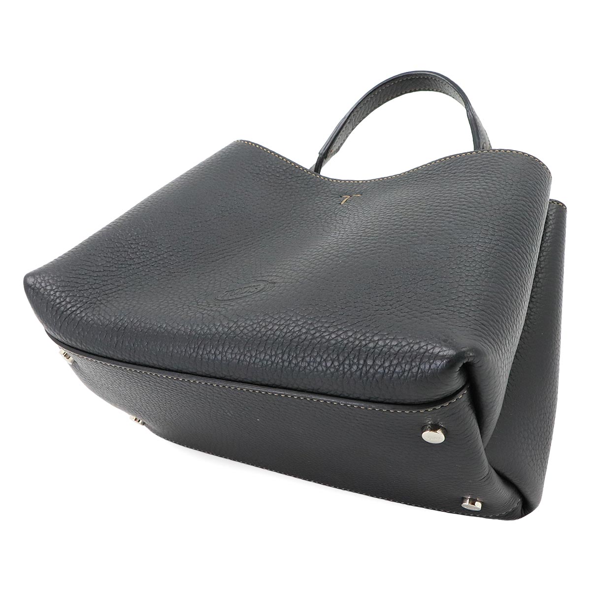 T Timeless Micro Hand Shoulder Bag Leather Black Purse