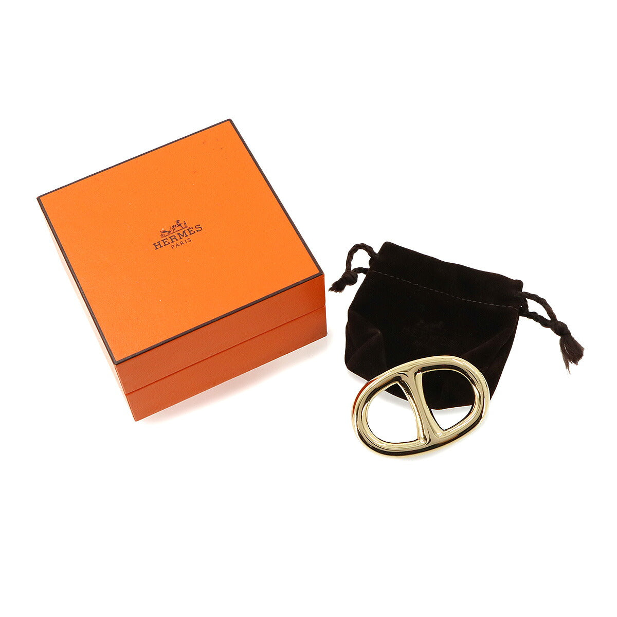 Chaine Dancre Scarf Ring Permabrass Gold Accessory