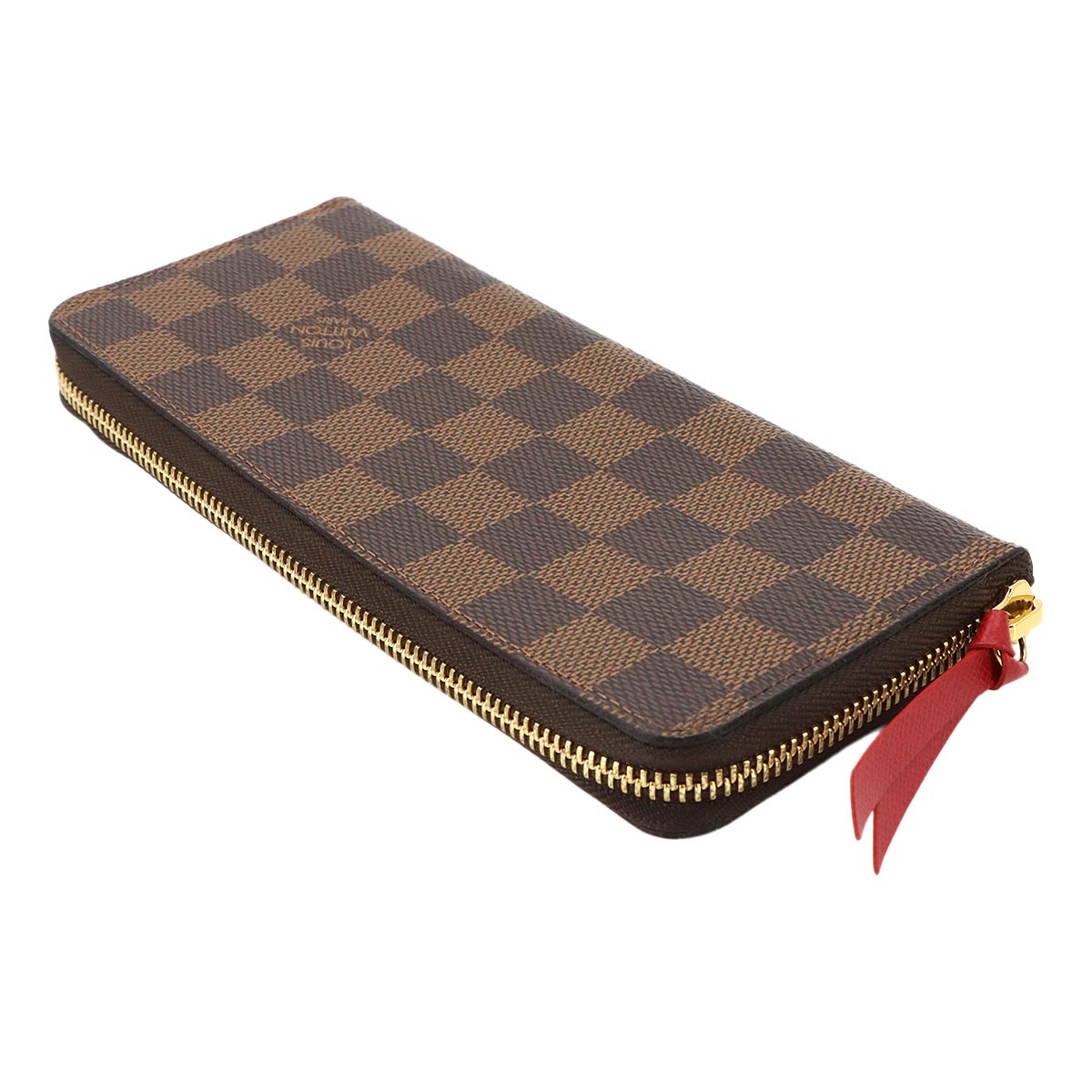 Damier Clemence Wallet Cerise N60534 Purse