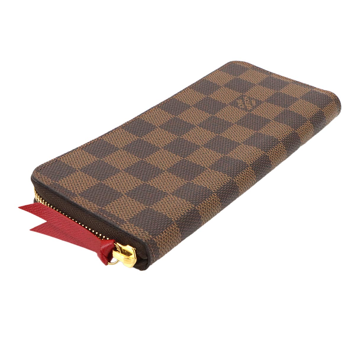 Damier Clemence Wallet Cerise N60534 Purse