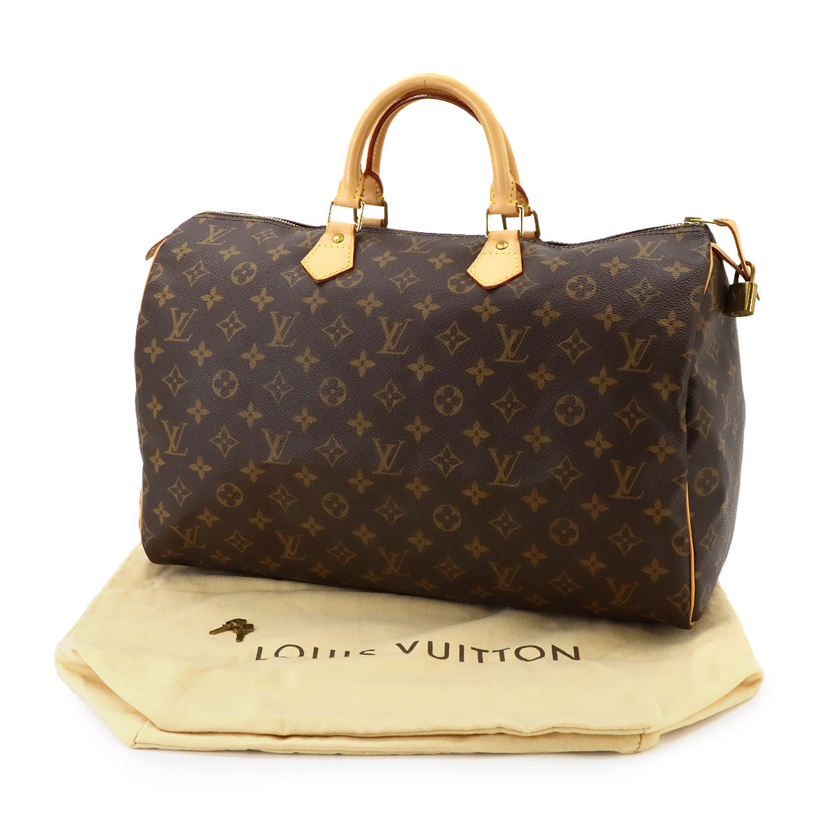 Monogram Speedy 40 Hand Bag Brown M41106 Boston