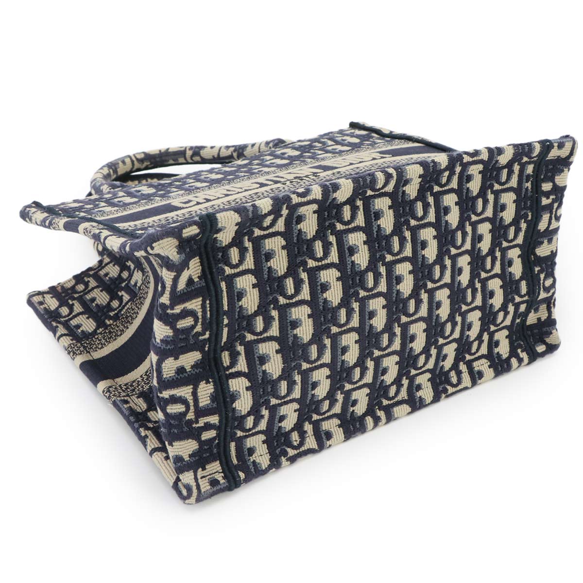 Book Tote Small Bag Oblique Canvas Navy M1265ZRIW