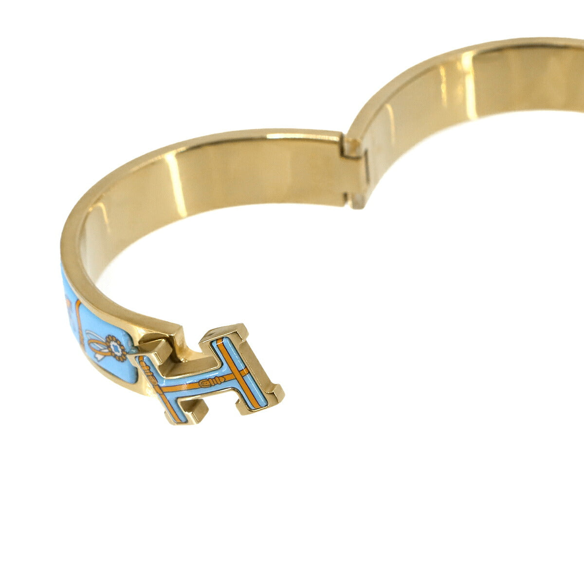 Clic H Bangle Couvertures et Tenues de Jour Blue Gold