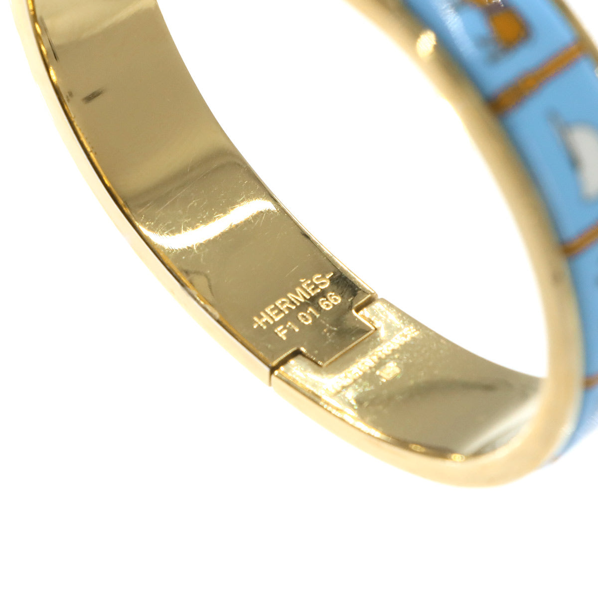 Clic H Bangle Couvertures et Tenues de Jour Blue Gold
