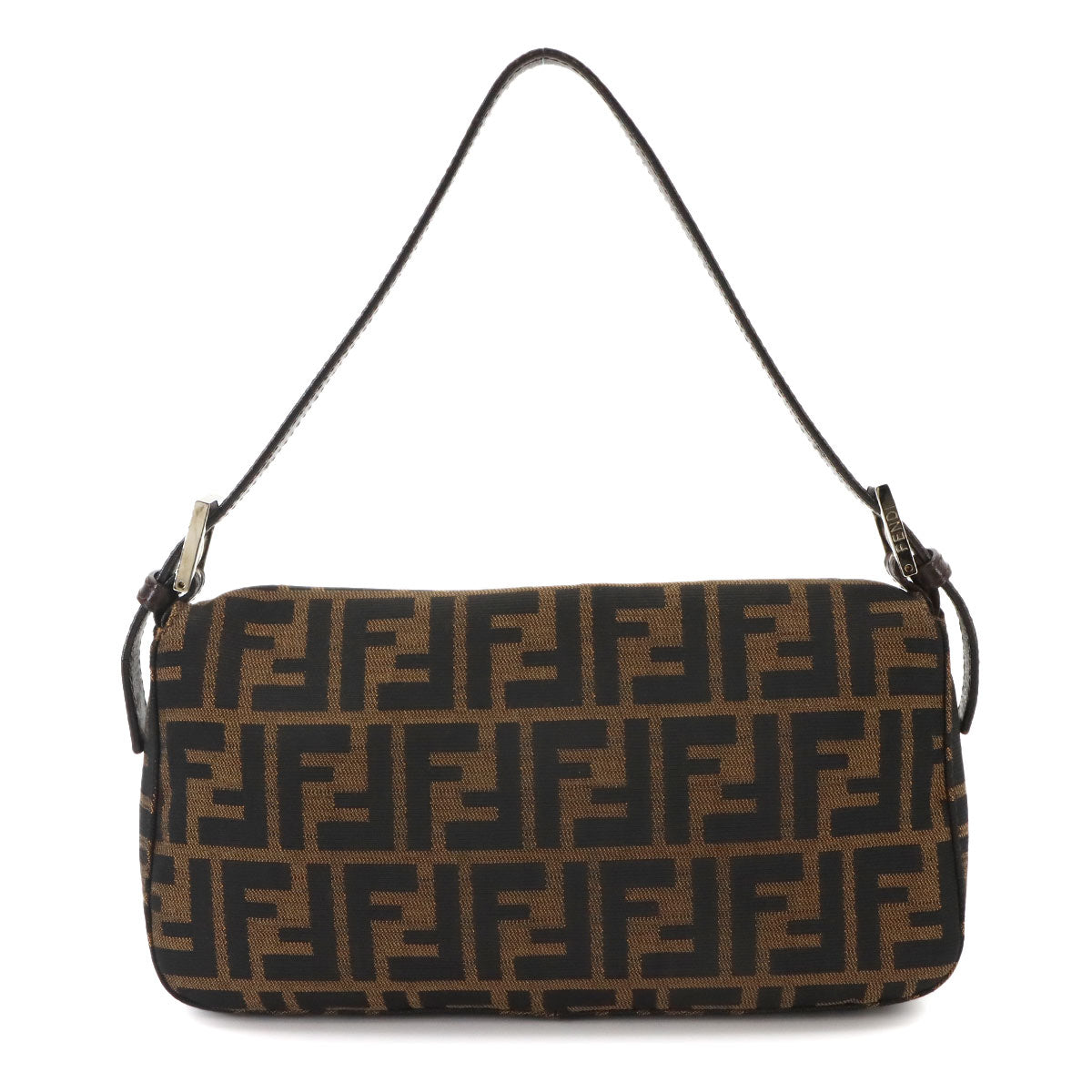 Zucca Mamma Baguette Shoulder Bag Canvas Leather Brown 26424