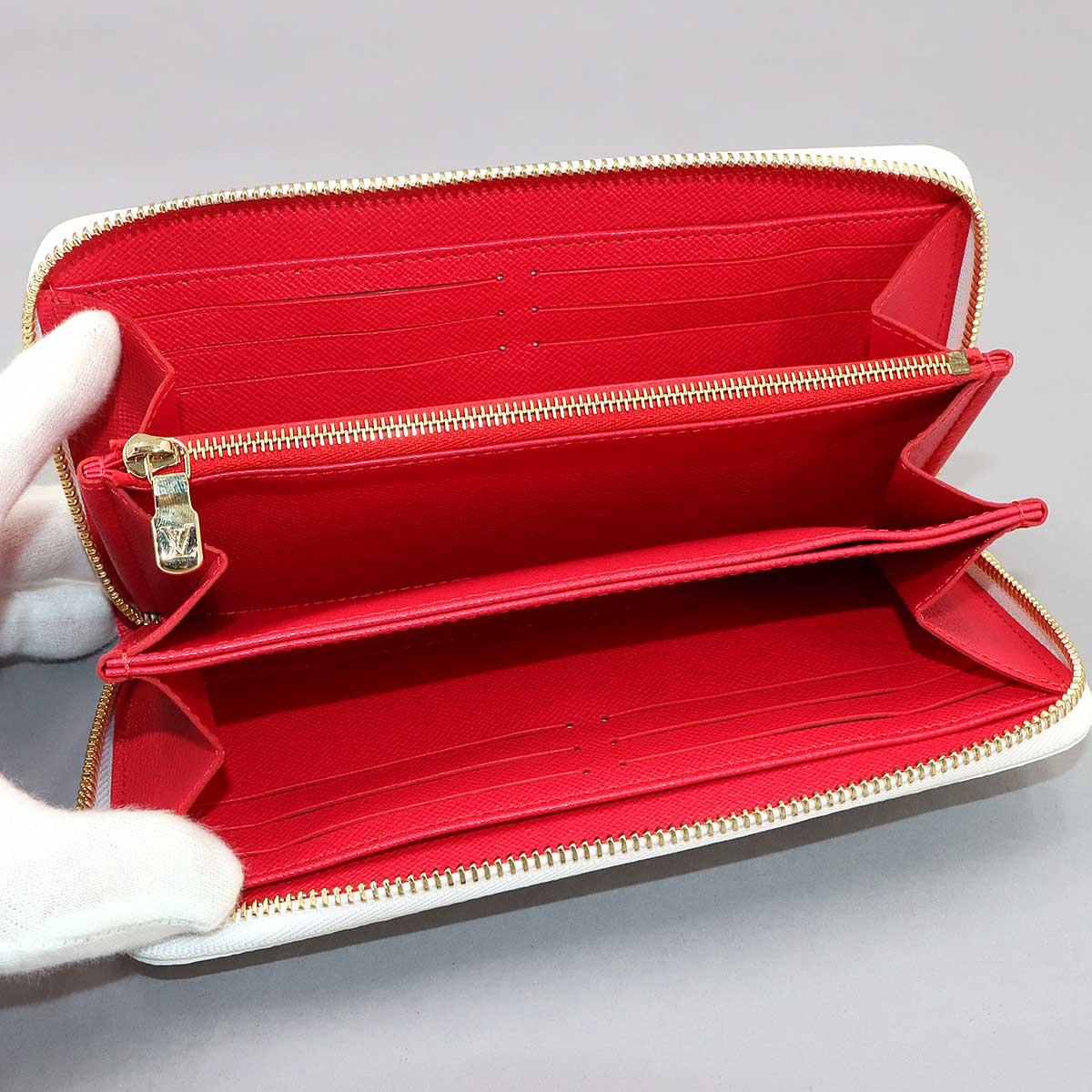 LV x TM Zippy Wallet Monogram Cherry White M14240 Purse