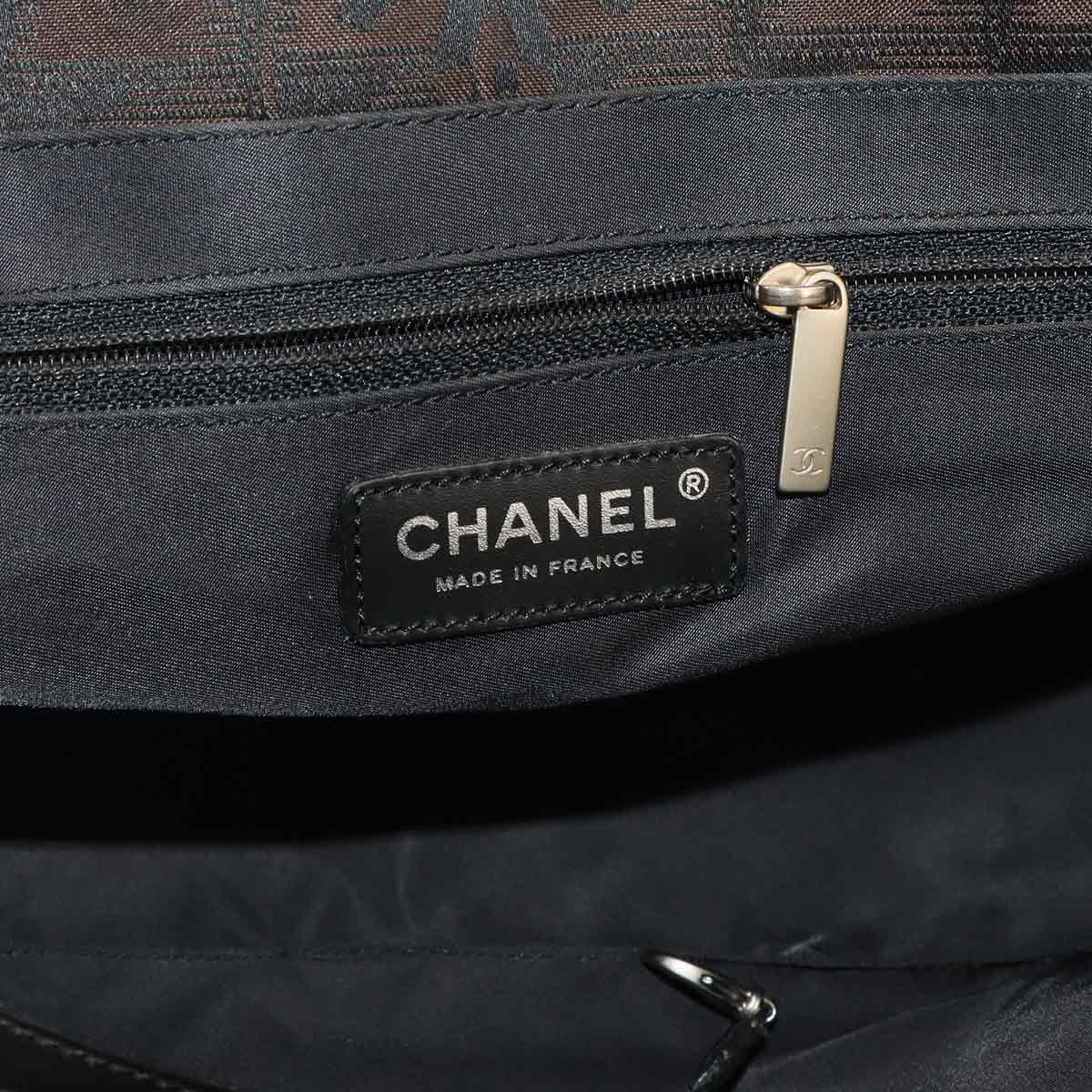 New Travel Line Tote PM Bag Nylon Jacquard Leather Brown A20457
