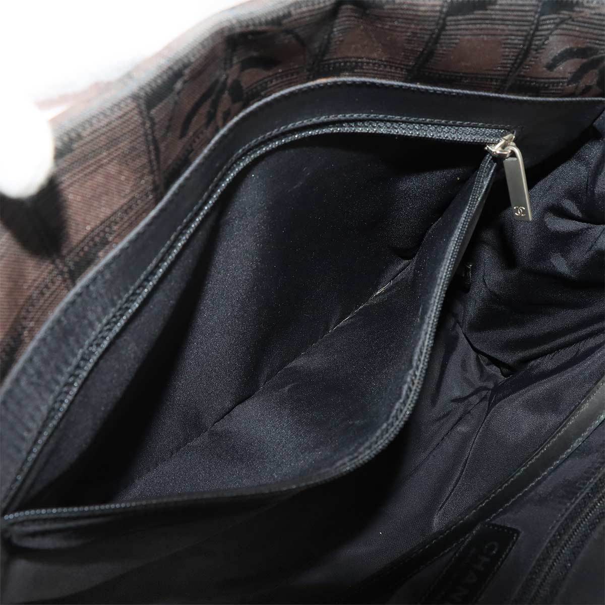 New Travel Line Tote PM Bag Nylon Jacquard Leather Brown A20457