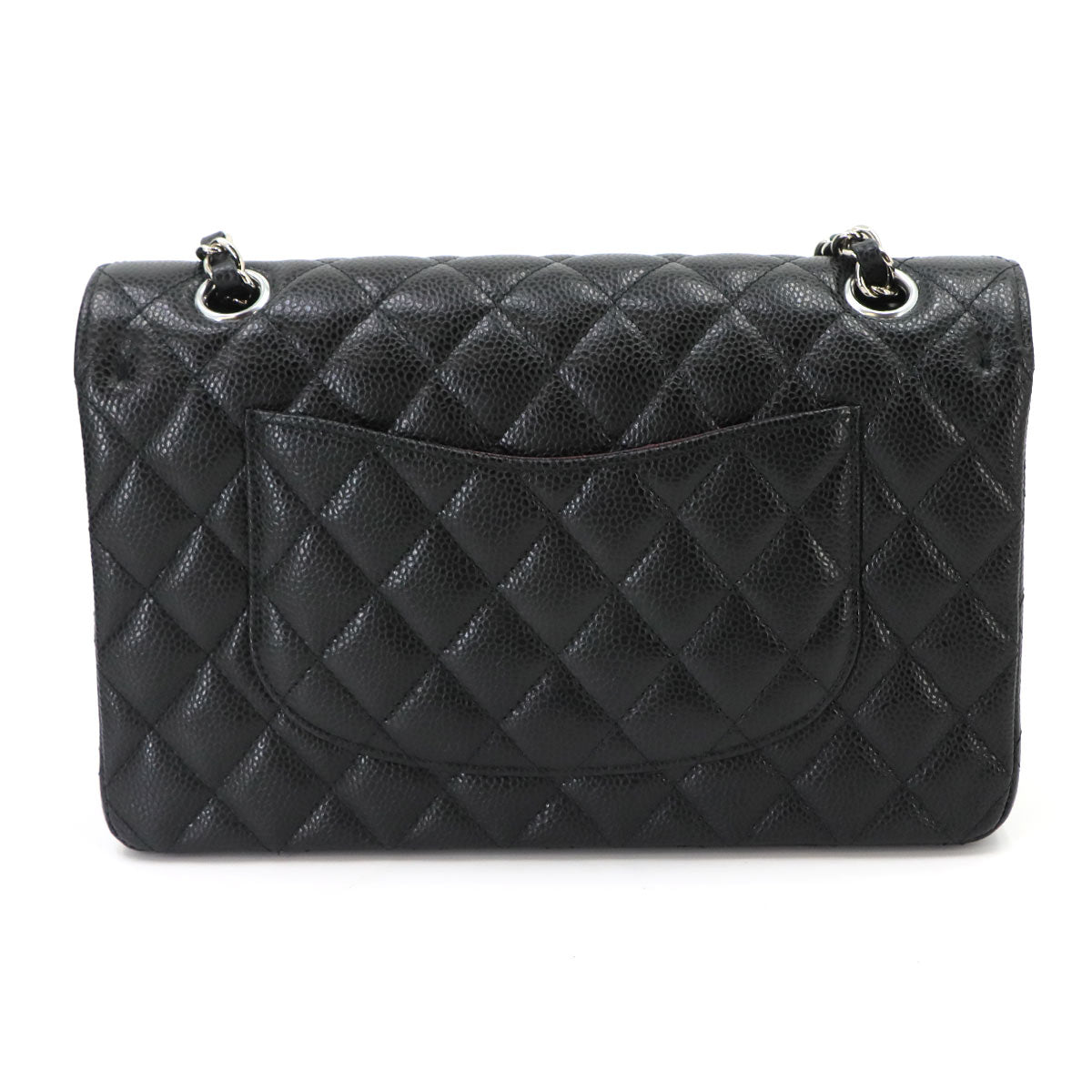 Matelasse 25 Chain Shoulder Bag Leather Black A01112 Purse