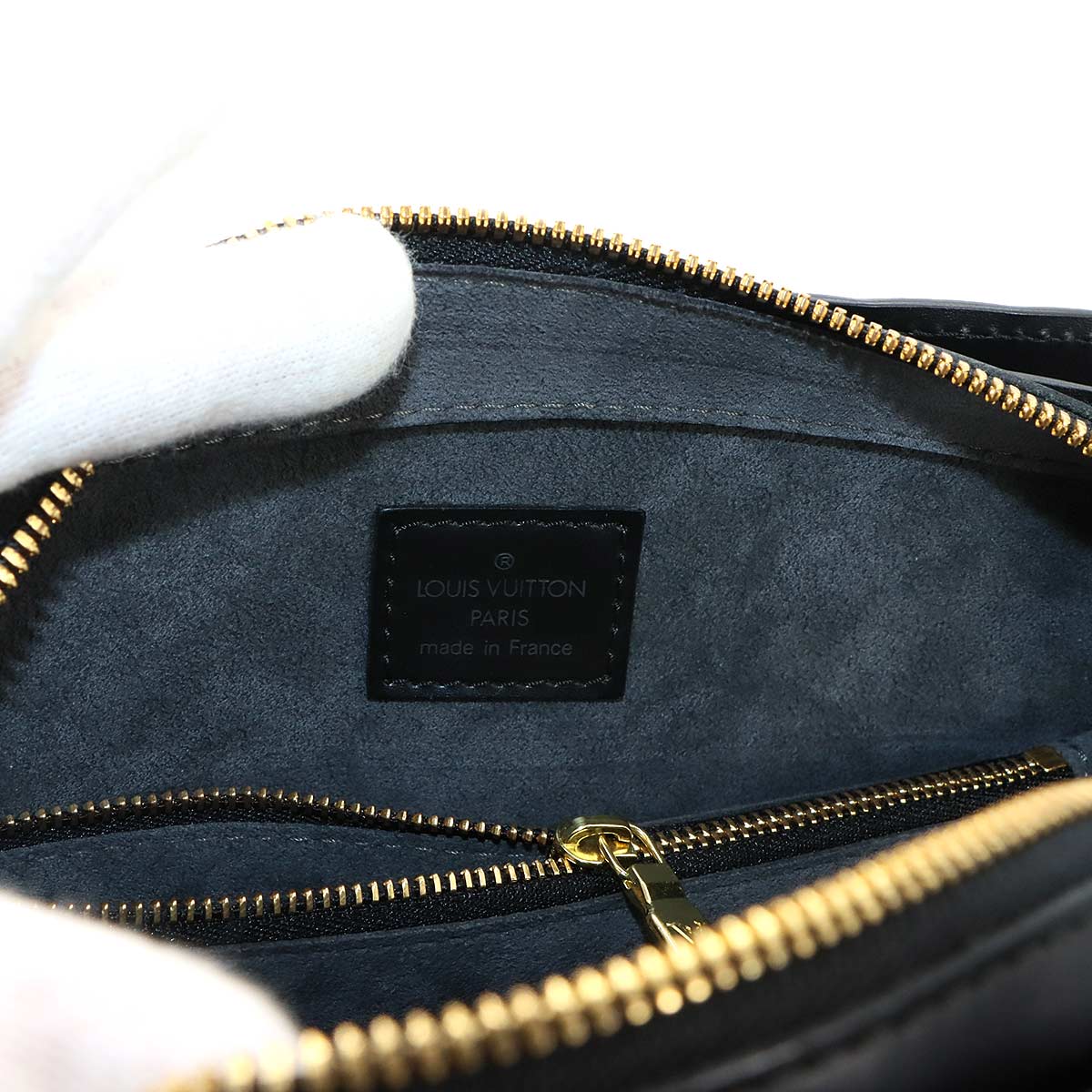 Epi Pont Neuf Hand Bag Leather Noir M52052 Purse