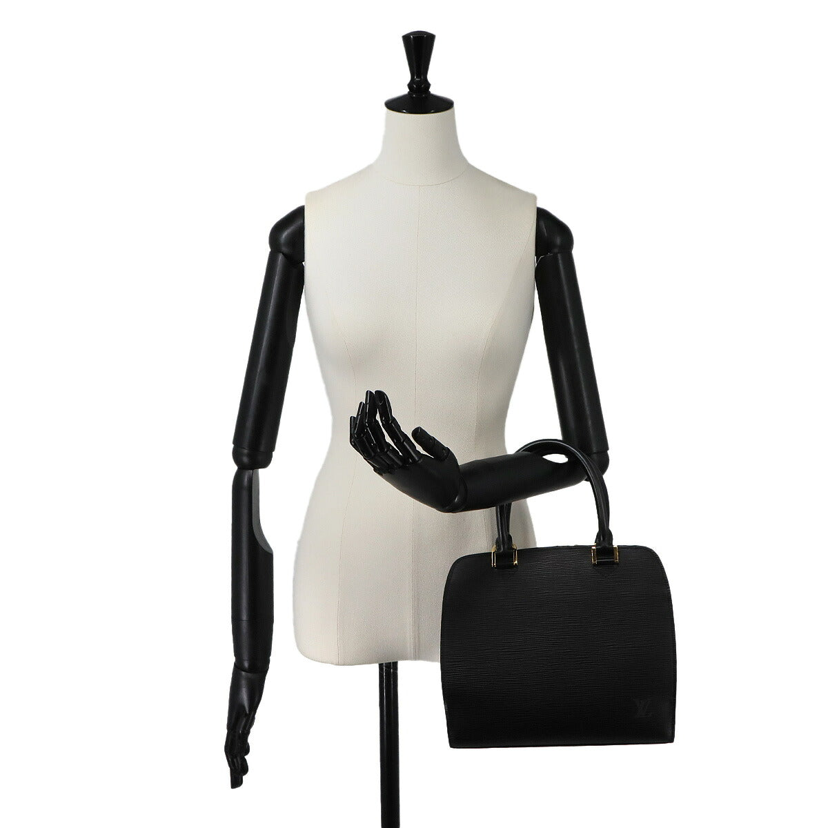 Epi Pont Neuf Hand Bag Leather Noir M52052 Purse