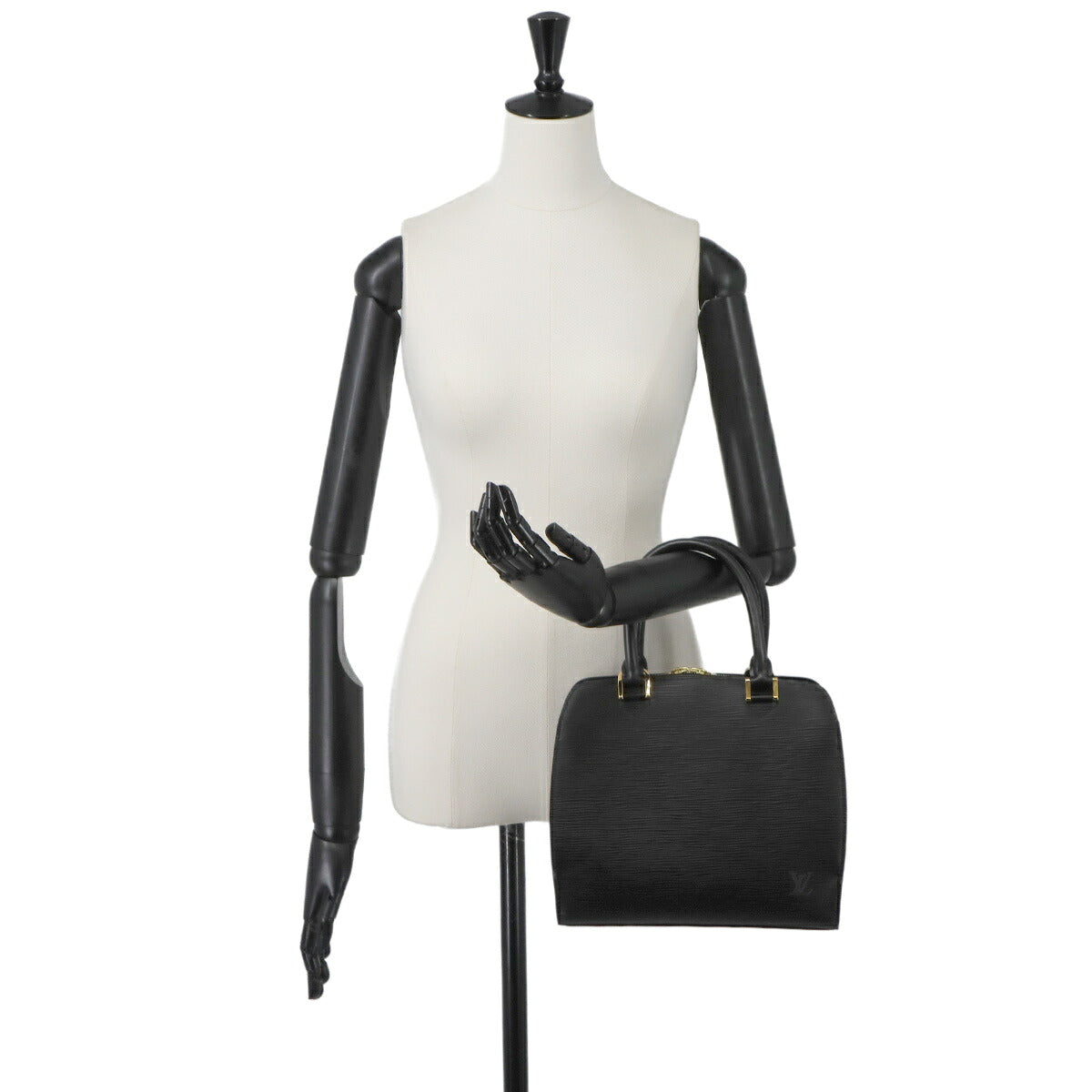 Epi Pont Neuf Hand Bag Leather Noir M52052 Purse