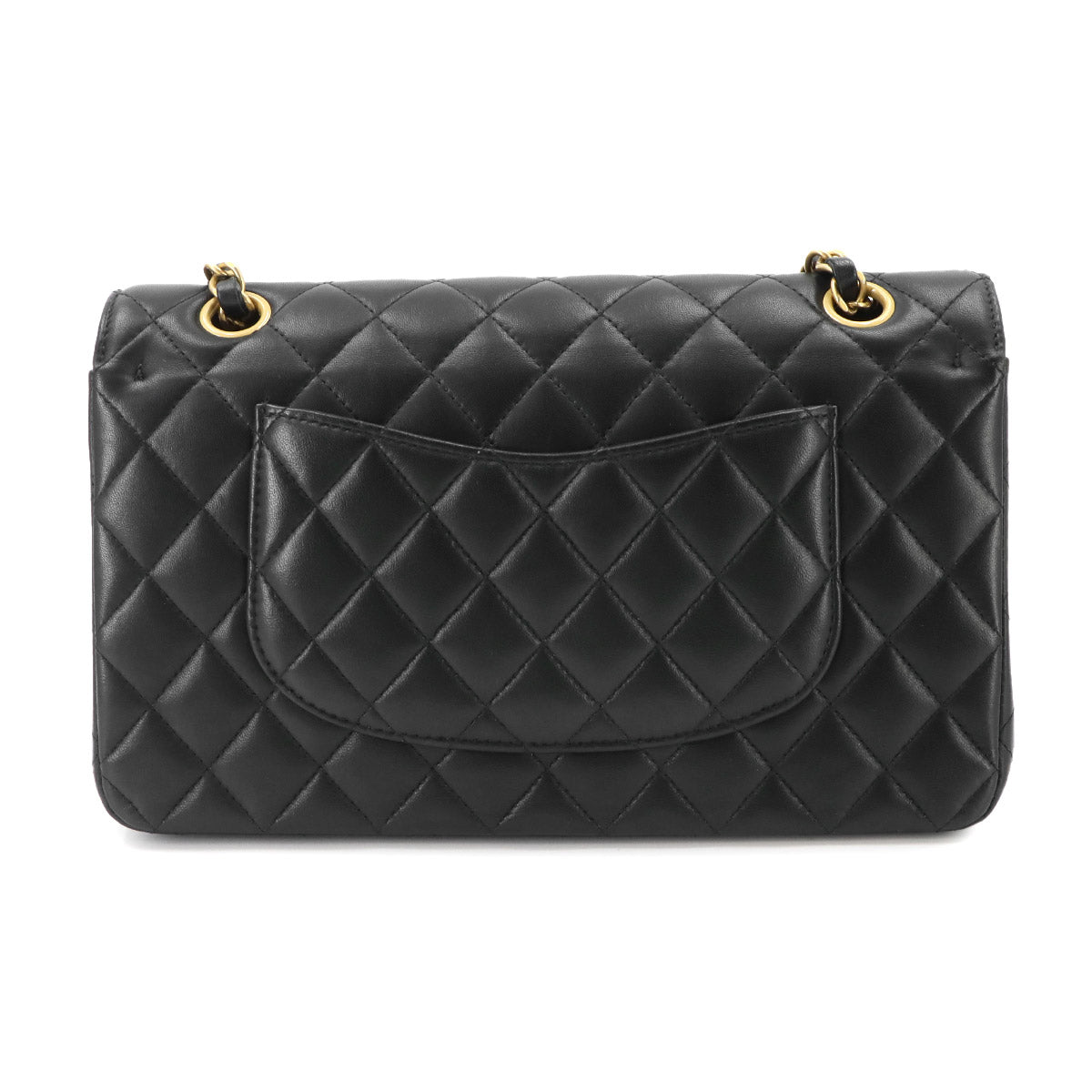 Matelasse 25 Chain Shoulder Bag Leather Black A01112