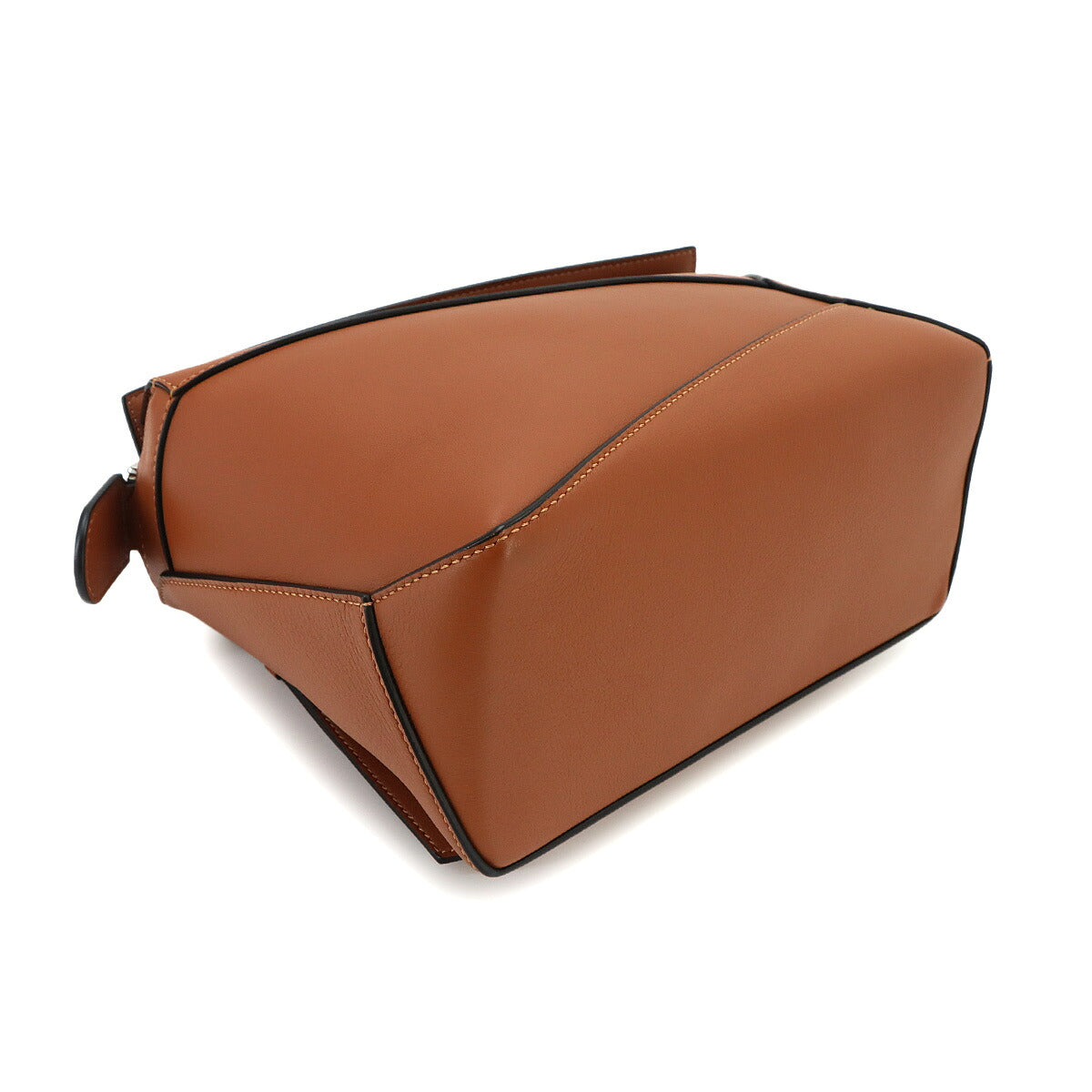 Pazzle Bag Small 2way Hand Shoulder Bag Leather Tan Brown