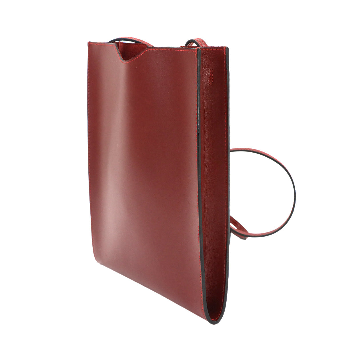 Onimaitou Shoulder Bag Box Calf Rouge H Purse Pochette