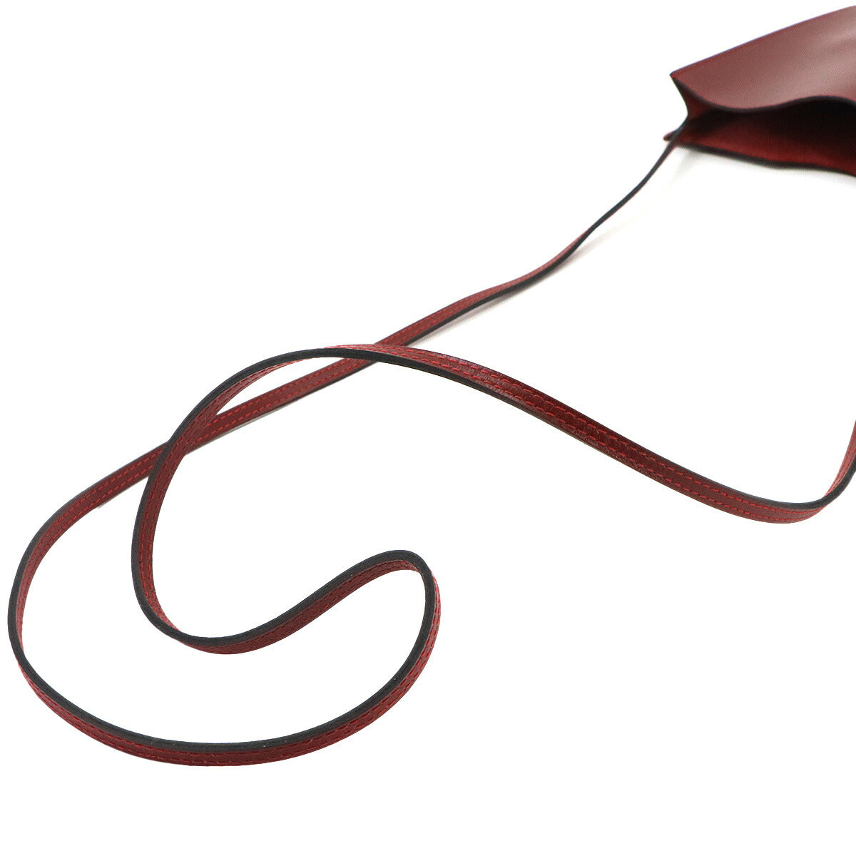 Onimaitou Shoulder Bag Box Calf Rouge H Purse Pochette