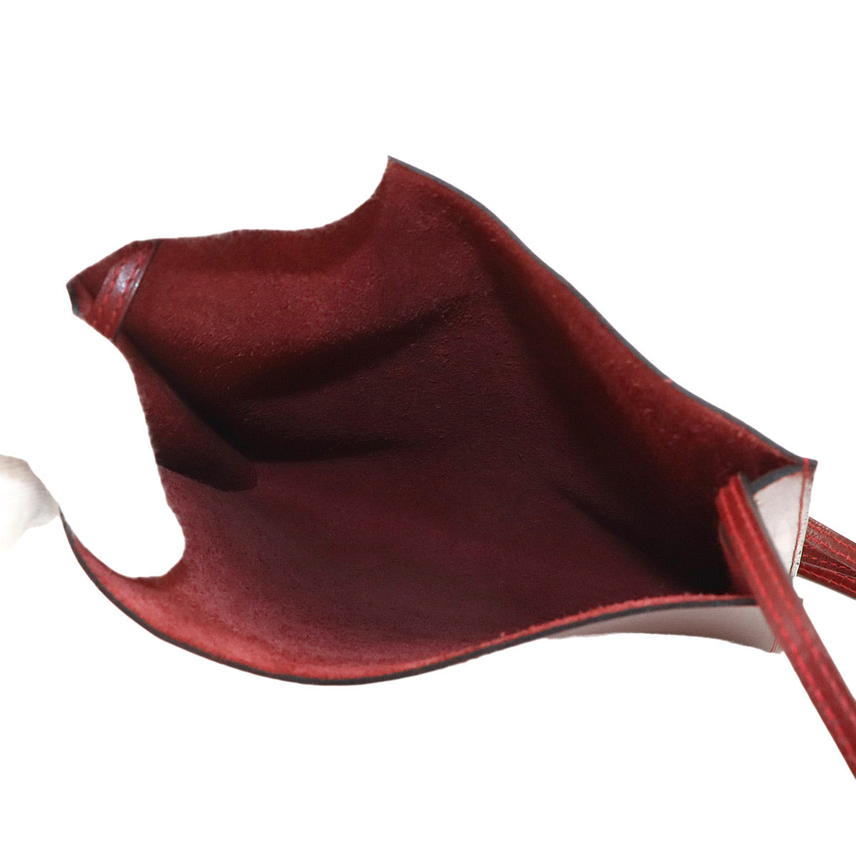 Onimaitou Shoulder Bag Box Calf Rouge H Purse Pochette